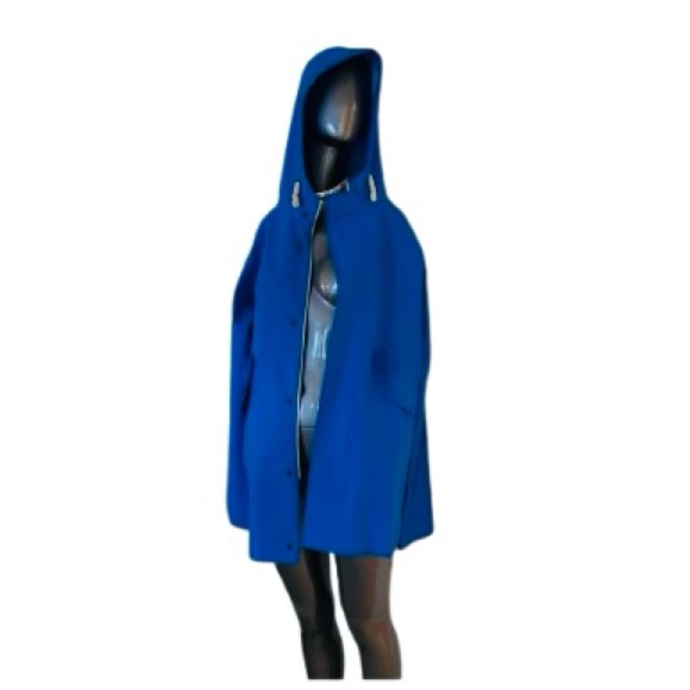 Elka cobalt blue raincoat